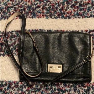 Kate spade black and beige crossbody bag